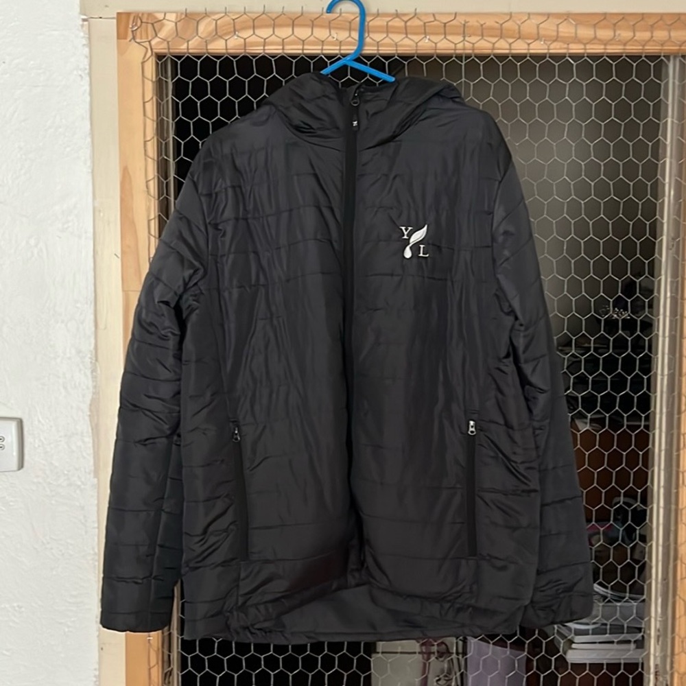 Young Living Black Hooded Puffer